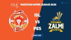 ISL vs PES Dream11 prediction 13th Match PSL 2020
