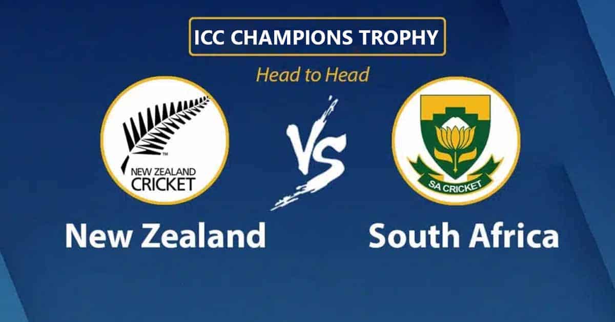 New Zealand vs South Africa Head to Head – Records, And Champions Trophy